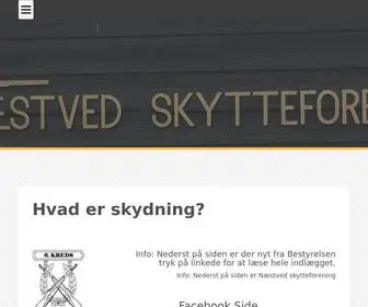 Naestvedskytteforening.dk(Næstved) Screenshot