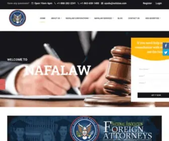 Nafalaw.com(Nafa asociacion nacional para abogados extranjeros) Screenshot