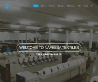 Nafeesatextiles.com(Yarn Manufacturer) Screenshot