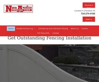 Nafence.com(North American Fencing Corp) Screenshot