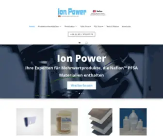 NafionStore.de(Ion Power GmbH (Germany)) Screenshot