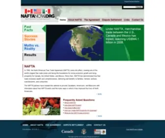 Naftanow.org(North American Free Trade Agreement) Screenshot