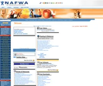 Nafwa.org(Nutrition and Food Web Archive) Screenshot
