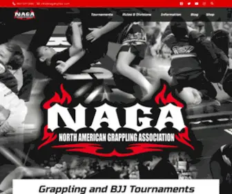 Nagafighter.com(The North American Grappling Association (NAGA)) Screenshot