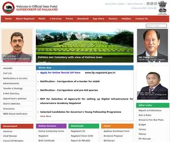 Nagaland.gov.in(Nagaland State Portal) Screenshot