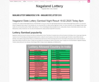 Nagalandlottery.in Screenshot