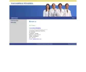 Nagammaipharma.com(IndexPage) Screenshot