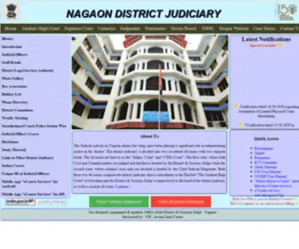 Nagaonjudiciary.gov.in(NAGAON DISTRICT JUDICIARY) Screenshot