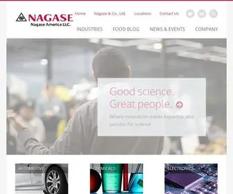 Nagaseamerica.com(Nagase America Corporation) Screenshot