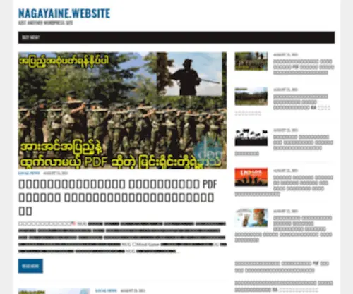 Nagayaine.website(Just another WordPress site) Screenshot