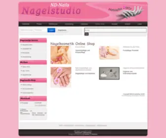 Nagelstudiobedarf.at(Nagelstudiobedarf Online Shop) Screenshot