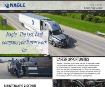 Naglecompanies.com(Trucking and Supply Chain Management) Screenshot