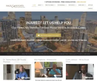 Naglefirm.com(North Carolina Personal Injury Lawyers) Screenshot