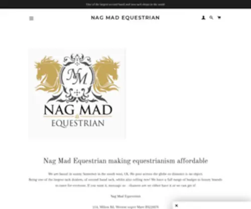 Nagmadequestrian.co.uk(Nag Mad Equestrian) Screenshot