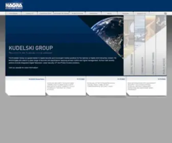 Nagra.com(Discover the main business activities of NAGRA Kudelski Group) Screenshot