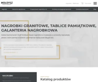 Nagrobkimoldysz.pl(Nowoczesne nagrobki Zabrze) Screenshot