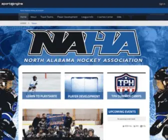 Nahahockey.org(North Alabama Hockey Association) Screenshot