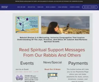 Nahalatshalom.org(Congregation Nahalat Shalom) Screenshot