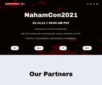 Nahamcon.com(A Virtual Security Conference) Screenshot