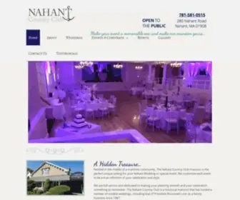 Nahantcountryclub.com(Make your event a memorable one and make our mansion yours) Screenshot