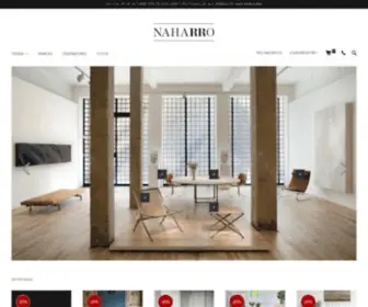Naharro.com(Tienda muebles diseño e iluminación marcas originales Madrid) Screenshot