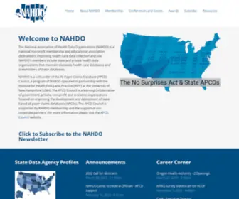 Nahdo.org(Health data) Screenshot