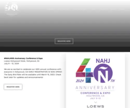 NahJconvention.org(Convention & Expo) Screenshot