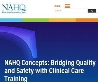 Nahq.org(National Association for Healthcare Quality) Screenshot