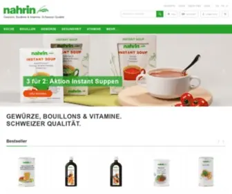 Nahrin.ch(Bouillons, Gewürze & Nahrungsergänzung) Screenshot