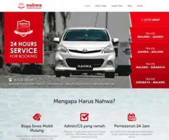 Nahwa.co.id(Rental Mobil Malang) Screenshot