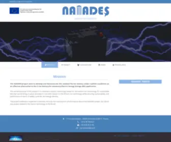 Naiades.eu(Sodium ion batteries) Screenshot