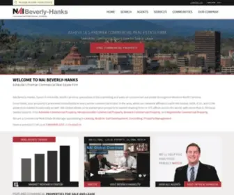 Naibeverly-Hanks.com(Commercial Real Estate For Sale or Lease in Asheville) Screenshot