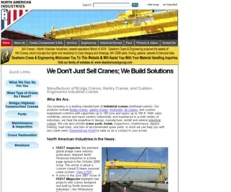 Naicranes.com(Overhead Crane Company) Screenshot