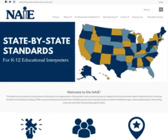 Naiedu.org(The National Association of Interpreters in Education) Screenshot