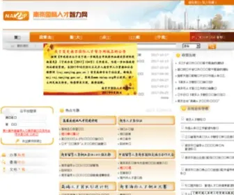 Naiep.org(南京国际人才智力网) Screenshot