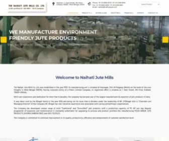 Naihatijute.com(Naihati Jute Mills Co.Ltd) Screenshot