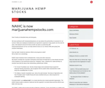 Naihc.org(Marijuana Hemp Stocks) Screenshot