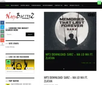Naijaballer.com(Music Download site) Screenshot