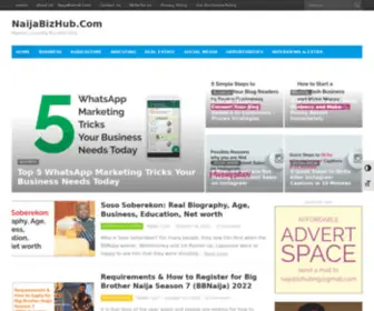 Naijabizhub.com(Nigeria's Leading Business Blog) Screenshot