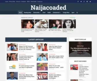 Naijacoaded.com(Breaking News Today) Screenshot