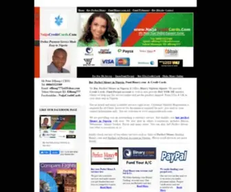 Naijacreditcards.com(Buy Perfect Money in Nigeria) Screenshot