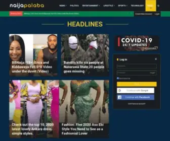 Naijapalaba.com(NewsPaper, Information and People) Screenshot