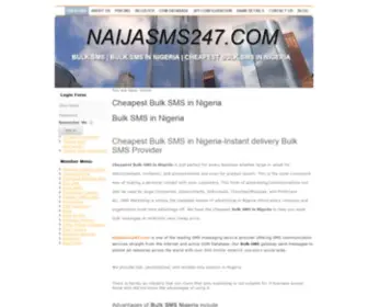 Naijasms247.com(Cheapest Bulk SMS in Nigeria) Screenshot