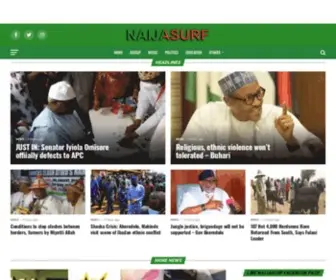 Naijasurf.com.ng(Naijasurf Nigeria News) Screenshot