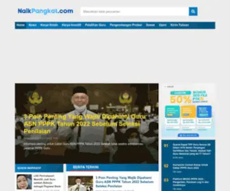 Naikpangkat.com(Media informasi untuk guru dan dunia pendidikan) Screenshot