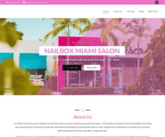 Nailboxmiami.com(The perfect & premium nail services) Screenshot