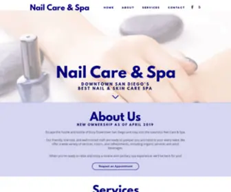 Nailcareandspasd.com(Nail Care &amp; Spa) Screenshot