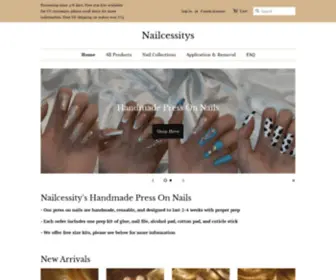 Nailcessitys.com(Luxury Press On Nails) Screenshot