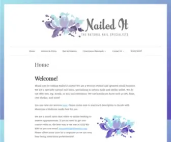 Naileditaustin.com(The Natural Nail Specialists) Screenshot