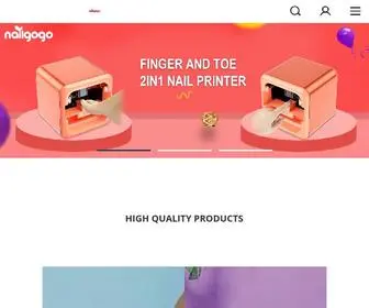 Nailgogo.com(Nail printer manufacturer) Screenshot